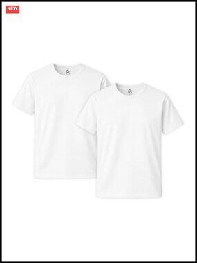 100% Cotton Crew Neck Short Sleeve T-Shirt Regular Fit Tee
